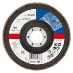 BOSCH Lamelový brúsny kotúč X431 P80 125 mm / Lamelový brúsny kotúč / Zrnitosť P80 / O 125 mm / Otvor 22,23 mm (2608603718)