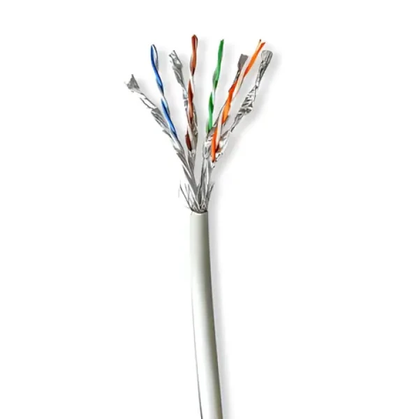 Nedis Sieťový kábel CAT7 v úlohe šedá / Sieťový kábel / S/FTP / SOLID meď / 50 m / LSZH (CCBG8548GY50S)