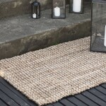 Ib Laursen Jutová rohožka Rubber Natural 120x60 cm