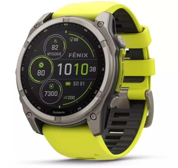 Garmin FENIX 8 SAPP. SOLÁRNE/ŽLTÉ 010-02907-21