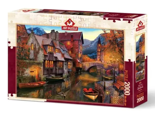 ART PUZZLE 5476 Puzzle Domy pri vodnom kanáli
