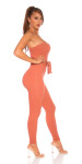 Sexy Bandeau Ripp Jumpsuit Einheitsgroesse