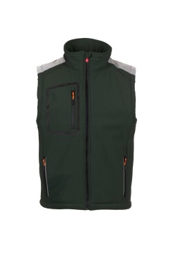 Pánska softshellová vesta Payper STREAM VEST PAD Farba: Zelená Lesná/ Čierna, Veľkosť: XL (S00772048907057XL)