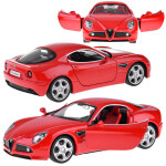 Mamido Auto kovové model Alfa Romeo 8C Competizione mierka 1:32 svetla