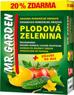 AGRO Mr. Garden organo-minerálne hnojivo Plodová zelenina 1,2 kg