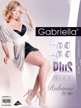 Punčochové kalhoty Plus Size 161 20 den model 5801697 Gabriella Barva: Velikost: 6-XXL