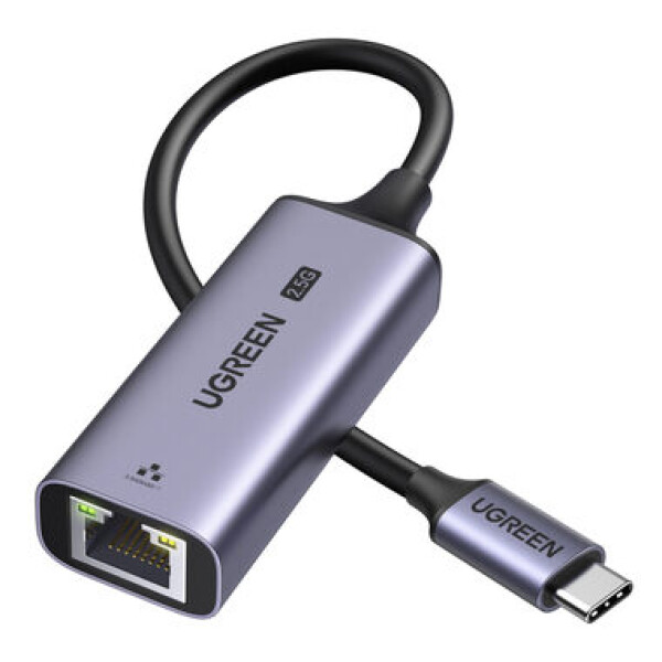 Ugreen CM648 Sieťový adaptér USB-C - RJ45 sivá / až 2500 Mb/s (25052)