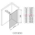 CERANO - Sprchová zástena Walk-in Onyx Round Ľ/P - 8 mm - guľatá vzpera - biela matná, mliečne sklo - 90x200 CER-8050BD255