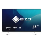 42.5" Eizo EV4340X-BK čierna / Monitor / IPS / 4K UHD / USB-C / KVM / repro (EV4340X-BK)