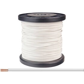 Donau Elektronik 218-55-100 opletenie / lanko 2 x 0.14 mm² biela 100 m; 218-55-100