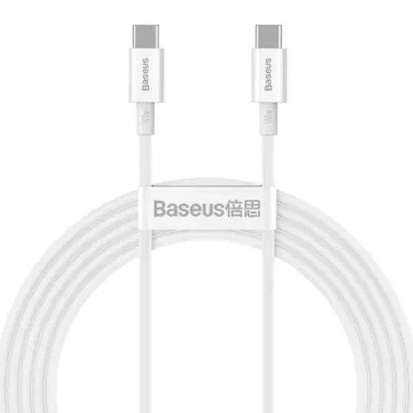 Baseus CATYS-C02 Kábel USB-C (M) - USB-C (M) 2 m biela / 100W (CATYS-C02)