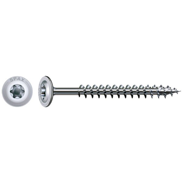 SPAX R 88193 m.Spitze/T-STAR 251010800805 skrutka do dreva 8 mm 80 mm Torx, vnútorná korunka šesťhranná ocel glavanizované zinkom 50 ks; 251010800805
