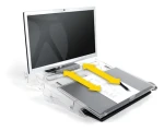 BakkerElkhuizen FlexDesk 640 / Držiak dokumentov / výškovo nastaviteľný 110-180 mm / šírka 515 mm / plast (BNEFDESK640)