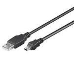 PremiumCord Kábel USB, AB mini, 5pinov, 5m (8592220004958)