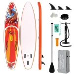 FunWater Nafukovací Paddleboard SUPFR01E Feath- R Lite Koi 350cm oranžová / príslušenstvo (SUPFR01E)