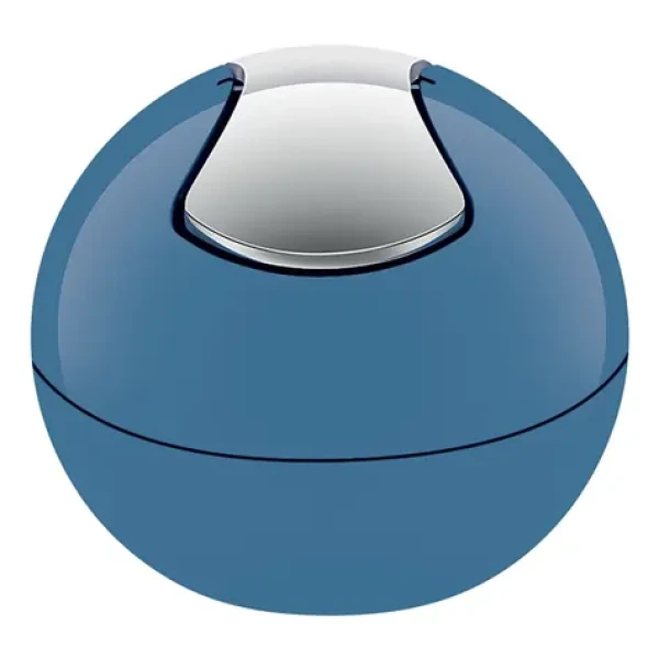 Spirella BOWL mini výklopný odpadkový kôš 1 L modrý/plast (7610583198419)