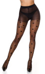 Sexy tights with dots black Einheitsgroesse