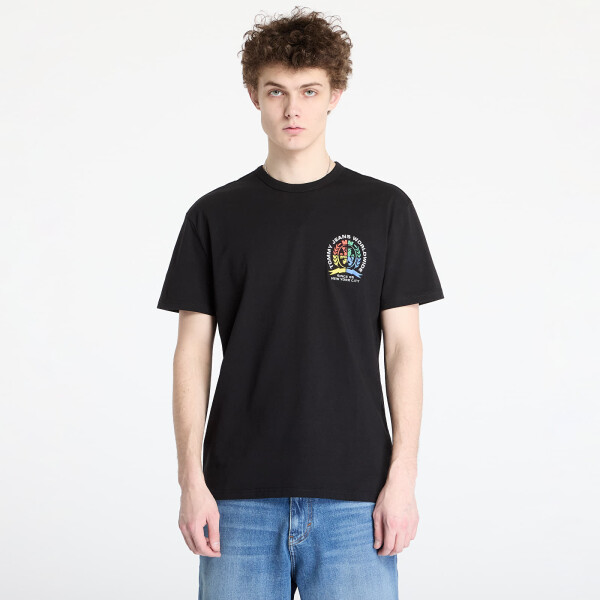 Tričko Tommy Jeans Regular Pop Crest Tee Black L