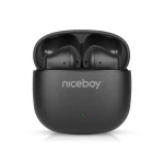 Niceboy Beans 4 POP čierna / Bezdrôtové slúchadlá s mikrofónom / Bluetooth 5.4 / IPX4 / nabíjacie púzdro (beans-4-pop-black)