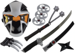 Mamido Ninja Bojový Set - Meč, Maska, Shuriken, Disky, Pazúry, Náramky