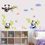 Veselá Stena Samolepka Hravá panda