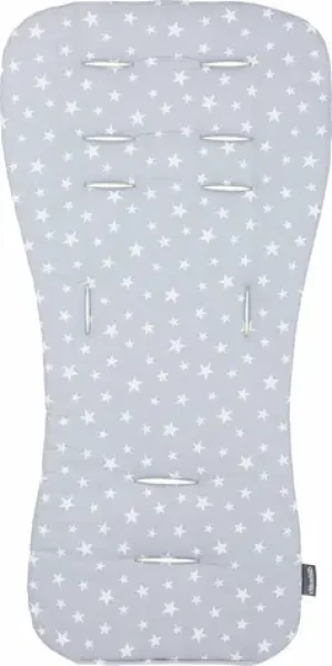 CHIPOLINO Mäkká podložka do kočíka Grey stars (160007)