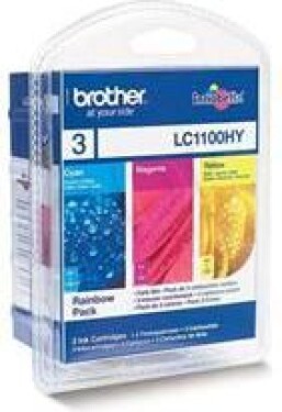 Brother sada originálnych tonerov LC-1100HYRBWBP Rainbow Pack