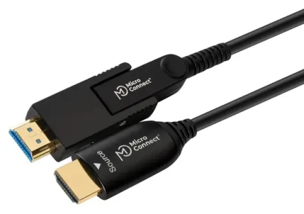 MicroConnect Premium Optic Fiber HDMI AD 40 m čierna / Kábel HDMI / 4K 60Hz / MM (HDM191940V2.0DOP)