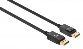 Manhattan DisplayPort 1.4 čierna / DisplayPort kábel / 2 m / 8K 60Hz / až 240 Hz (353618)