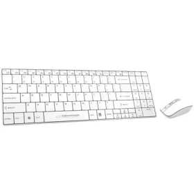 Esperanza EK122W biela / set bezdrôtová klávesnica + optická myš / 2.4 GHz / USB prijímač / US layout / 1600 DPI / 4 hr. (EK122W)