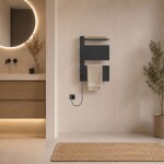 Mereo Elektrický sušiak uterákov, 2 moduly, čierny MT81B