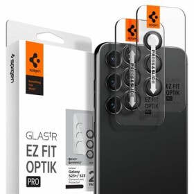 Spigen Glass EZ Fit Optik Pre ochranné sklo na fotoaparát pre Samsung Galaxy S23/S23+ 2ks (AGL05962)