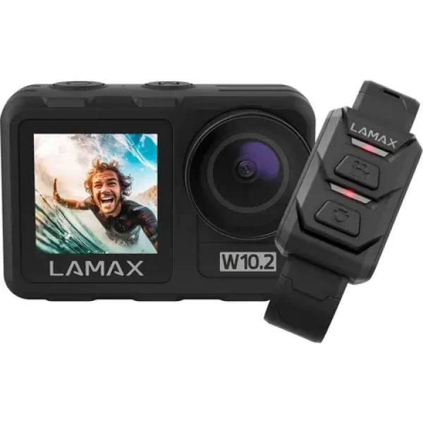 Lamax W10.2 / Outdoorová kamera / 4K / predná 1.4 "/ zadná 2" / WiFi / Micro SD / USB-C / micro HDMI (LXWAMW102NNBA)