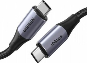 Ugreen US355 Kábel USB-C 3.1 Gen.2 (M) - USB-C 3.1 Gen.2 (M) 1 m čierna / 5A / 100W / 4K / 10Gbps (80150)