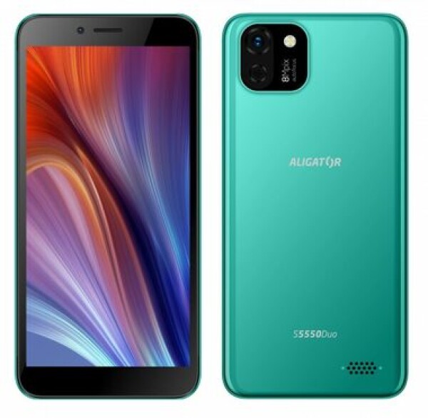 Aligator S5550 Duo 2+16GB zelená / EU distribúcia / 5.5 / 16GB / Android 11 GO (AS5550GN)