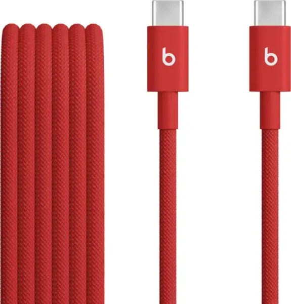 Beats kábel USB-C (M) - USB-C (M) 1.5 m červená / opletený / 60W (MDGF4EE/A)