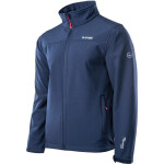 Pánska softshellová bunda Lingen 92800626294 Tmavo modrá - Hi-tec XL tmavě modrá