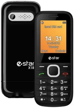 ESTAR X18 strieborná / 1.77" / Dual-SIM / Bluetooth / microSD / FM rádio / 500 mAh (5290018727555)