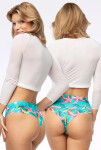 Sea Stars Simple Brasil Maxi nohavičky zelené a červené - Julimex L