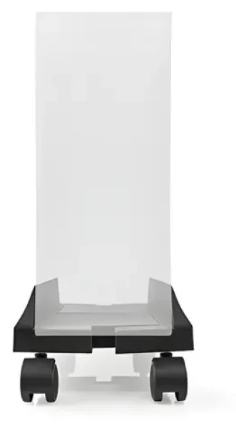 Nedis CSTD101BK čierna / Stojan pre PC skriňa / Nastaviteľná šírka 14,5-24,2 cm / Max. 20 kg / Plast, kov (CSTD101BK)