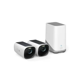 Anker Eufy S330 biela / Vonkajšia kamera so solárnym nabíjaním / 2x kamera + jednotka HomeBase 3 / 4K (T88713W1)