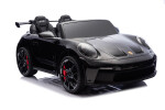 Mamido Mamido Elektrické autíčko Porsche 911 GT3 XXL | 24V14Ah | 12km/h | Nafukovacie kolesá | 2x320W | Pre 2 deti | Lakované čierne