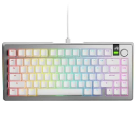 Glorious GMMK 3 Pre 75% - Fox Linear ANSI strieborná / herná 75% TKL / USB-C / ANSI (US) layout / Fox Linear / RGB / 1.4m (GLO-KB-GMMK3-PRO-75-PB-FOX-W-SIL-US)