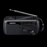 Lenco Lenco MCR-113 Notfall-Radio Kurbel/Solar/Akku schwarz