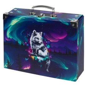 BAAGL Skladací školský kufrík Aurora s kovaním / 32.5 x 10.5 x 26 cm