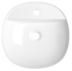 SAPHO - LUGANO keramické umývadlo Ø 40 cm, na dosku, biela AR491