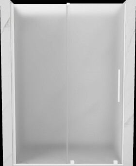 MEXEN/S - Velár posuvné sprchové dvere 160, dekor, biela 871-160-000-31-20