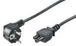 MicroConnect Sieťový napájací kábel Schuko 90° uhol - C5 5m čierna (PE010850)