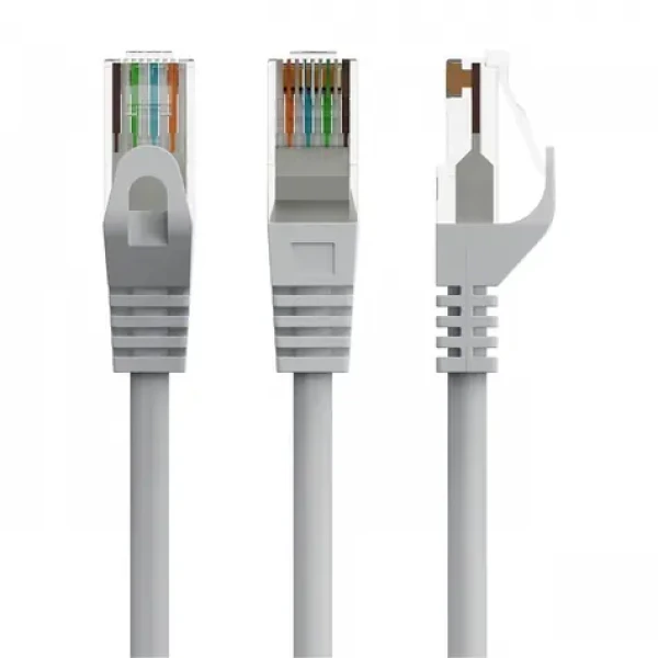 UTP patch kábel Cat6 1m šedá / Patch kábel / UTP / Meď (PP6U-CU-1M)