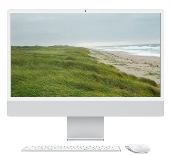 Apple APPLE iMac Z1EH 59,62cm 23,5Zoll Standardglas M4 10C CPU/10C GPU/16C N.E. 16GB 256GB SSD Gbit Eth MM NumKey TID DE Silber